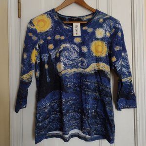 Living Art!  Starry Night Unisex Shirt XL